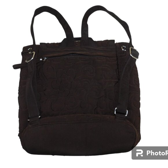 Vera Bradley Quilted Chocolate Brown Backpack main image 6